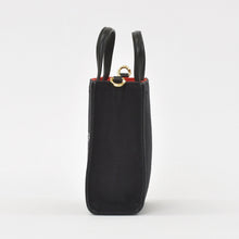 画像をギャラリービューアに読み込む, GIVENCHY ジバンシー Gトートバーティカルミニ EF A 02 35 ショルダーバッグ ハンドバッグ 2WAY キャンバス レザー ブラック 美品 中古 4a004851