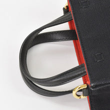 画像をギャラリービューアに読み込む, GIVENCHY ジバンシー Gトートバーティカルミニ EF A 02 35 ショルダーバッグ ハンドバッグ 2WAY キャンバス レザー ブラック 美品 中古 4a004851