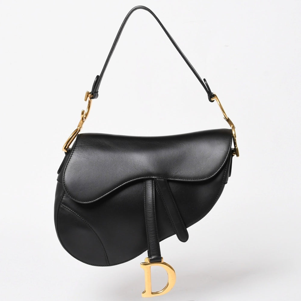Very Good Condition Christian Dior SADDLE BAG Saddle Bag One Shoulder Bag M0455CBAA Smooth Calfskin Used 4a004853