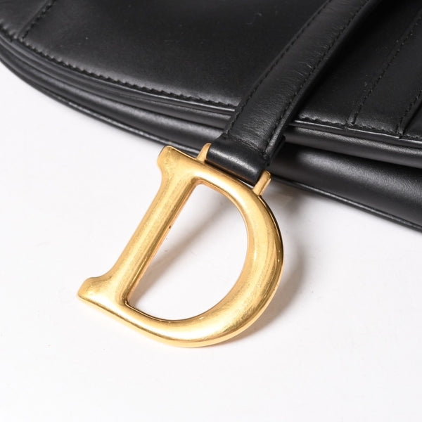 極美品 Christian Dior クリスチャンディオール SADDLE BAG サドルバッグ ワンショルダーバッグ M0455CBAA スムースカーフスキン 中古 4a004853