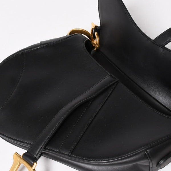 極美品 Christian Dior クリスチャンディオール SADDLE BAG サドルバッグ ワンショルダーバッグ M0455CBAA スムースカーフスキン 中古 4a004853