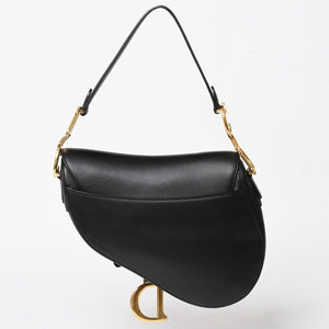 極美品 Christian Dior クリスチャンディオール SADDLE BAG サドルバッグ ワンショルダーバッグ M0455CBAA スムースカーフスキン 中古 4a004853