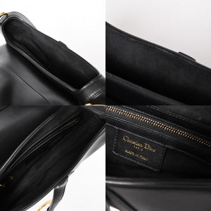 極美品 Christian Dior クリスチャンディオール SADDLE BAG サドルバッグ ワンショルダーバッグ M0455CBAA スムースカーフスキン 中古 4a004853