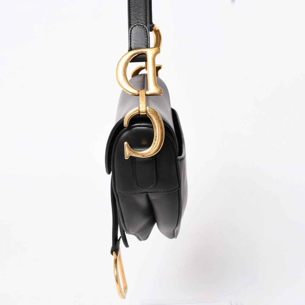 Very Good Condition Christian Dior SADDLE BAG Saddle Bag One Shoulder Bag M0455CBAA Smooth Calfskin Used 4a004853