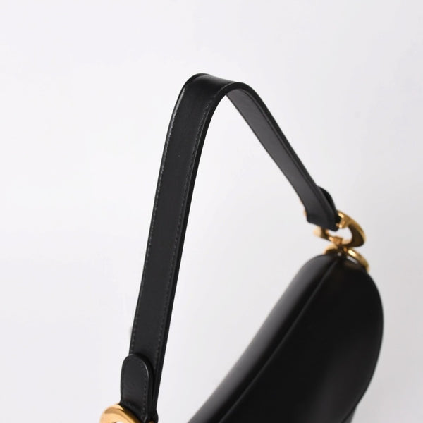 極美品 Christian Dior クリスチャンディオール SADDLE BAG サドルバッグ ワンショルダーバッグ M0455CBAA スムースカーフスキン 中古 4a004853