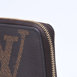 極美品 LOUIS VUITTON ルイヴィトン M69354 ジッピーコインパース モノグラム・ジャイアント コインケース 小銭入れ ブラウン 中古 4a005086