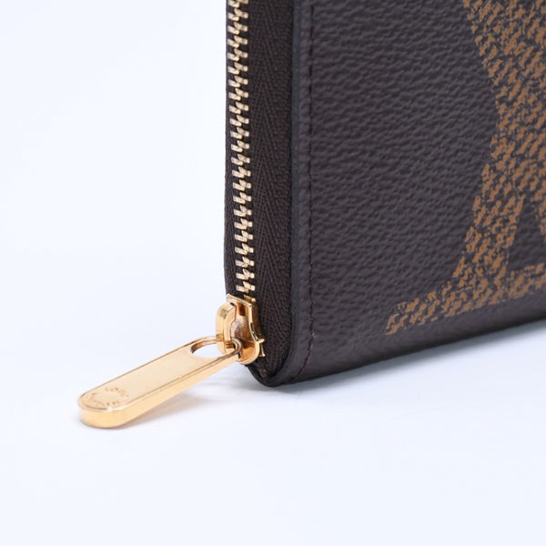 極美品 LOUIS VUITTON ルイヴィトン M69354 ジッピーコインパース モノグラム・ジャイアント コインケース 小銭入れ ブラウン 中古 4a005086