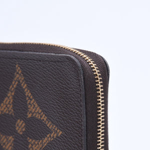 極美品 LOUIS VUITTON ルイヴィトン M69354 ジッピーコインパース モノグラム・ジャイアント コインケース 小銭入れ ブラウン 中古 4a005086