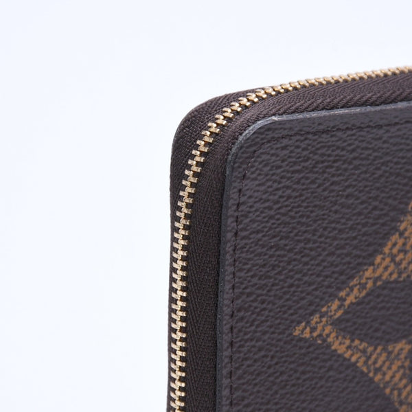 極美品 LOUIS VUITTON ルイヴィトン M69354 ジッピーコインパース モノグラム・ジャイアント コインケース 小銭入れ ブラウン 中古 4a005086