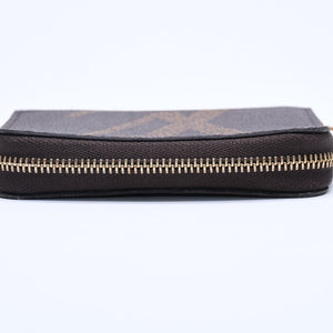 極美品 LOUIS VUITTON ルイヴィトン M69354 ジッピーコインパース モノグラム・ジャイアント コインケース 小銭入れ ブラウン 中古 4a005086