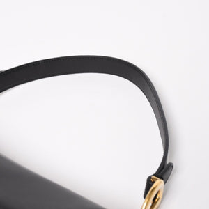 極美品 Christian Dior クリスチャンディオール SADDLE BAG サドルバッグ ワンショルダーバッグ M0455CBAA スムースカーフスキン 中古 4a004853