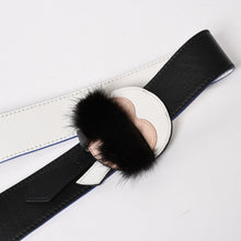 Load image into Gallery viewer, FENDI フェンディ ミニピーカブー ハンドバッグ 8BN244 ショルダーバッグ レースアップ ブラック ブルー ホワイト シルバー金具 美品 中古 4a005336
