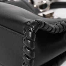 Load image into Gallery viewer, FENDI フェンディ ミニピーカブー ハンドバッグ 8BN244 ショルダーバッグ レースアップ ブラック ブルー ホワイト シルバー金具 美品 中古 4a005336