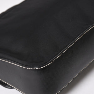 PRADA プラダ ハンドバッグ ショルダーバッグ ブラック ナイロン テスート サファーノ レザー 美品 中古 4a004862