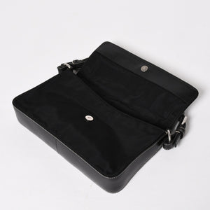 PRADA プラダ ハンドバッグ ショルダーバッグ ブラック ナイロン テスート サファーノ レザー 美品 中古 4a004862