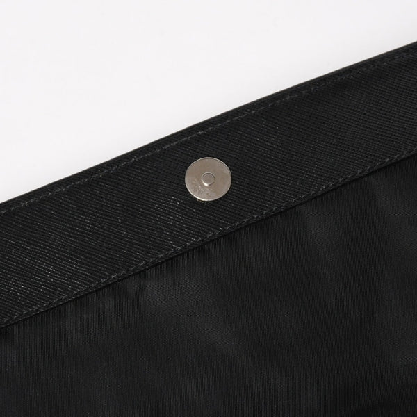 PRADA プラダ ハンドバッグ ショルダーバッグ ブラック ナイロン テスート サファーノ レザー 美品 中古 4a004862