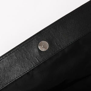 PRADA プラダ ハンドバッグ ショルダーバッグ ブラック ナイロン テスート サファーノ レザー 美品 中古 4a004862