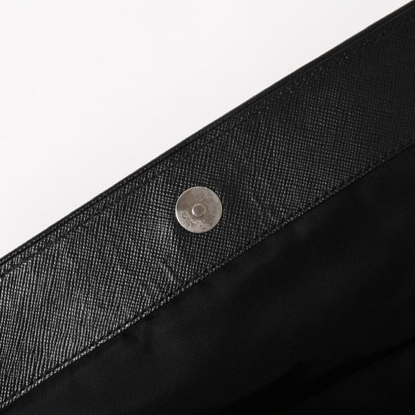PRADA プラダ ハンドバッグ ショルダーバッグ ブラック ナイロン テスート サファーノ レザー 美品 中古 4a004862