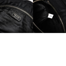 Load image into Gallery viewer, PRADA プラダ ハンドバッグ ショルダーバッグ ブラック ナイロン テスート サファーノ レザー 美品 中古 4a004862