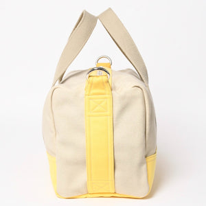 CHANEL CHANEL Sports Line Boston Bag Coco Mark No. 12 Canvas Yellow Beige Silver Hardware Good Condition Used 4a004912