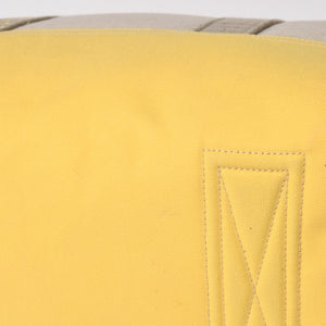 CHANEL CHANEL Sports Line Boston Bag Coco Mark No. 12 Canvas Yellow Beige Silver Hardware Good Condition Used 4a004912