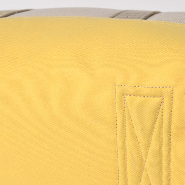CHANEL CHANEL Sports Line Boston Bag Coco Mark No. 12 Canvas Yellow Beige Silver Hardware Good Condition Used 4a004912