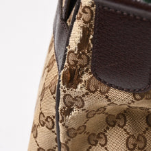 画像をギャラリービューアに読み込む, GUCCI グッチ ウェブストラップメッセンジャー ショルダーバッグ 233052 GGキャンバス シェリーライン ブラウン 美品 中古 4a004839