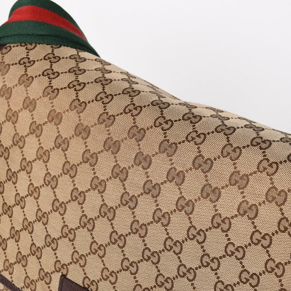 GUCCI Gucci Web Strap Messenger Shoulder Bag 233052 GG Canvas Sherry Line Brown Good Condition Used 4a004839