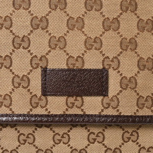 GUCCI Gucci Web Strap Messenger Shoulder Bag 233052 GG Canvas Sherry Line Brown Good Condition Used 4a004839