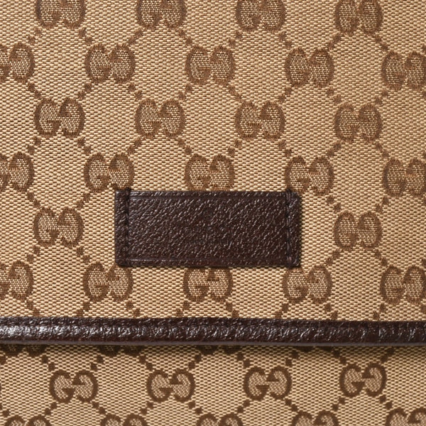 GUCCI Gucci Web Strap Messenger Shoulder Bag 233052 GG Canvas Sherry Line Brown Good Condition Used 4a004839