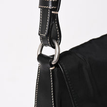 Load image into Gallery viewer, PRADA プラダ ハンドバッグ ショルダーバッグ ブラック ナイロン テスート サファーノ レザー 美品 中古 4a004862