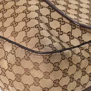 GUCCI Gucci Web Strap Messenger Shoulder Bag 233052 GG Canvas Sherry Line Brown Good Condition Used 4a004839