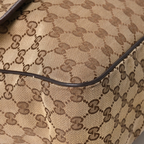 GUCCI Gucci Web Strap Messenger Shoulder Bag 233052 GG Canvas Sherry Line Brown Good Condition Used 4a004839