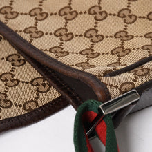 画像をギャラリービューアに読み込む, GUCCI グッチ ウェブストラップメッセンジャー ショルダーバッグ 233052 GGキャンバス シェリーライン ブラウン 美品 中古 4a004839