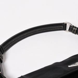 PRADA プラダ ハンドバッグ ショルダーバッグ ブラック ナイロン テスート サファーノ レザー 美品 中古 4a004862