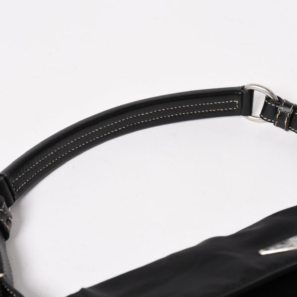 PRADA プラダ ハンドバッグ ショルダーバッグ ブラック ナイロン テスート サファーノ レザー 美品 中古 4a004862