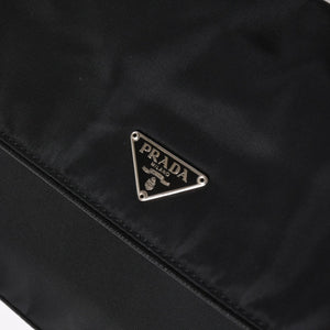 PRADA プラダ ハンドバッグ ショルダーバッグ ブラック ナイロン テスート サファーノ レザー 美品 中古 4a004862