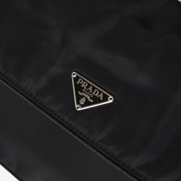 PRADA プラダ ハンドバッグ ショルダーバッグ ブラック ナイロン テスート サファーノ レザー 美品 中古 4a004862