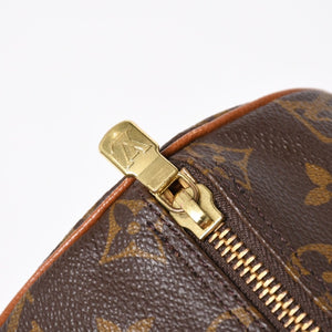 極美品 LOUIS VUITTON ルイヴィトン パピヨン26 ハンドバッグ M51366 モノグラム ブラウン レザー ゴールド金具 旧型 中古 4a004870