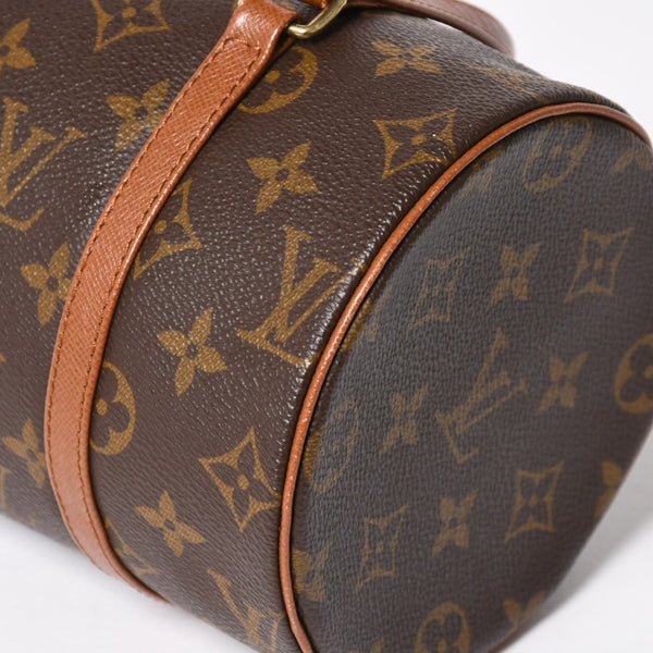 極美品 LOUIS VUITTON ルイヴィトン パピヨン26 ハンドバッグ M51366 モノグラム ブラウン レザー ゴールド金具 旧型 中古 4a004870