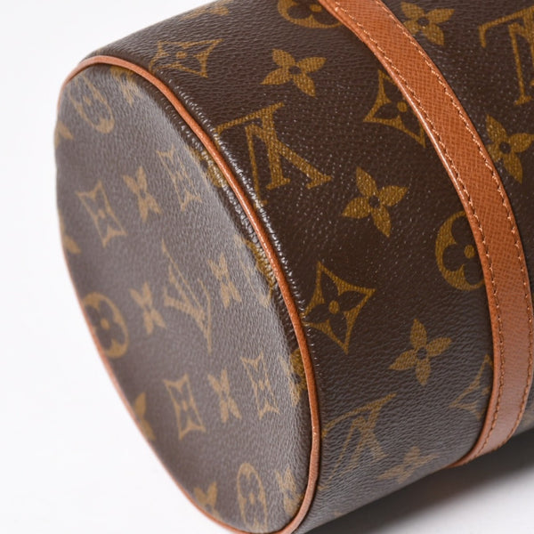 極美品 LOUIS VUITTON ルイヴィトン パピヨン26 ハンドバッグ M51366 モノグラム ブラウン レザー ゴールド金具 旧型 中古 4a004870
