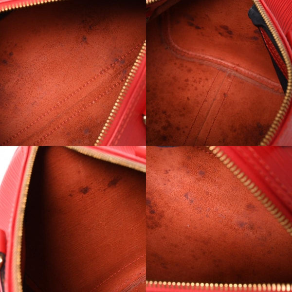 LOUIS VUITTON ルイヴィトン スピーディ25 ハンドバッグ M43017 エピ レザー レッド ゴールド金具 美品 中古 4a004957