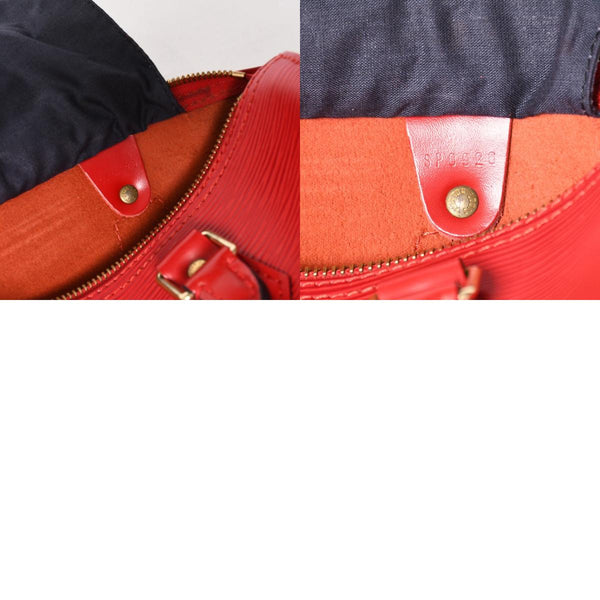 LOUIS VUITTON ルイヴィトン スピーディ25 ハンドバッグ M43017 エピ レザー レッド ゴールド金具 美品 中古 4a004957