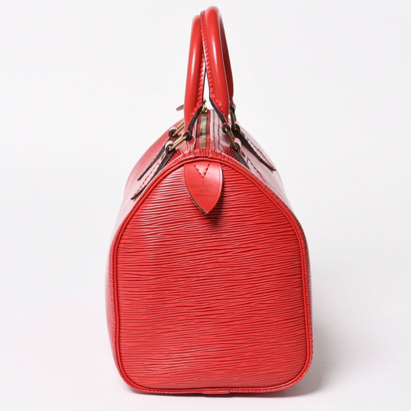 LOUIS VUITTON ルイヴィトン エピ スピーディ25 ハンドバッグ M43017 エピ レザー レッド ゴールド金具 美品 中古 4a005048