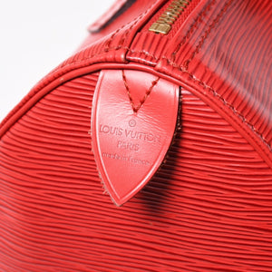 LOUIS VUITTON ルイヴィトン エピ スピーディ25 ハンドバッグ M43017 エピ レザー レッド ゴールド金具 美品 中古 4a005048