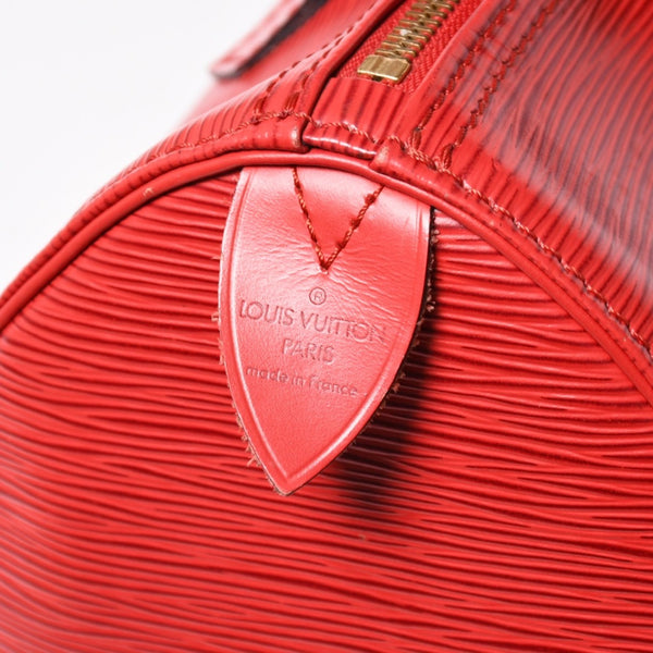 LOUIS VUITTON ルイヴィトン エピ スピーディ25 ハンドバッグ M43017 エピ レザー レッド ゴールド金具 美品 中古 4a005048