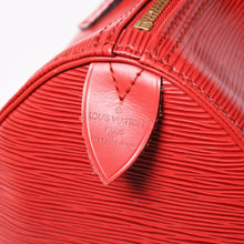 Load image into Gallery viewer, LOUIS VUITTON ルイヴィトン エピ スピーディ25 ハンドバッグ M43017 エピ レザー レッド ゴールド金具 美品 中古 4a005048