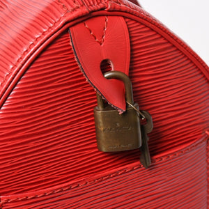 LOUIS VUITTON ルイヴィトン エピ スピーディ25 ハンドバッグ M43017 エピ レザー レッド ゴールド金具 美品 中古 4a005048