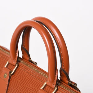 極美品 LOUIS VUITTON ルイヴィトン エピ スピーディ25 ハンドバッグ ブラウン ゴールド金具 M43013 中古 4a004848