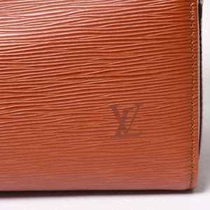 極美品 LOUIS VUITTON ルイヴィトン エピ スピーディ25 ハンドバッグ ブラウン ゴールド金具 M43013 中古 4a004848